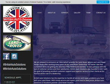 Tablet Screenshot of britishautosolutions.com